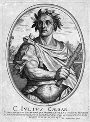 Julius Caesar, engraved by Baltazar Moncornet